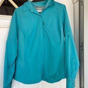 Columbia Teal Omni Shade Long sleeve// medium